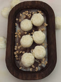 Jasmine Scented Floral Tray Candle
