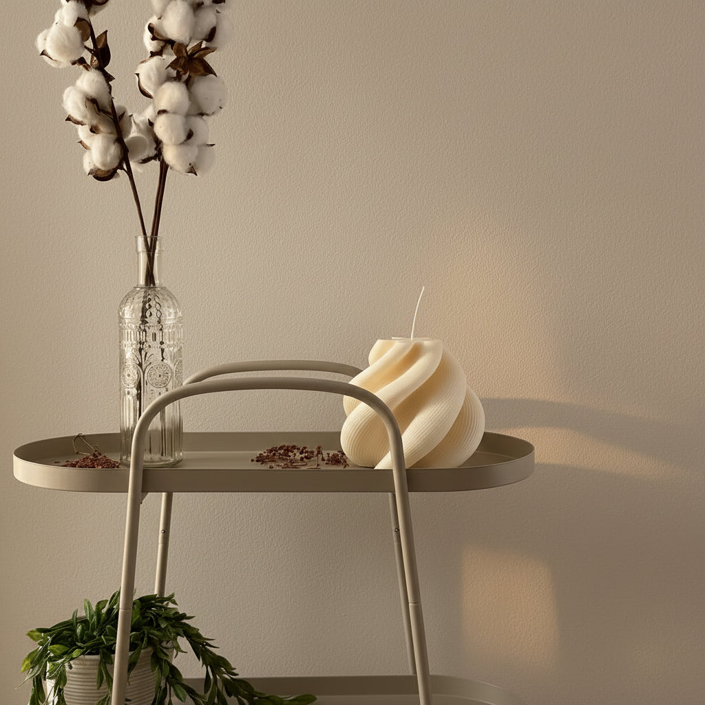 Swirl Candle Big Candle Luxurious Luxury Candles Handpoured Waxmelts