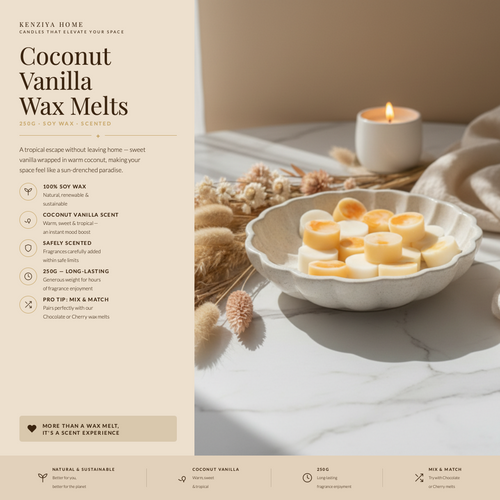 Coconut & Vanilla Wax Melts