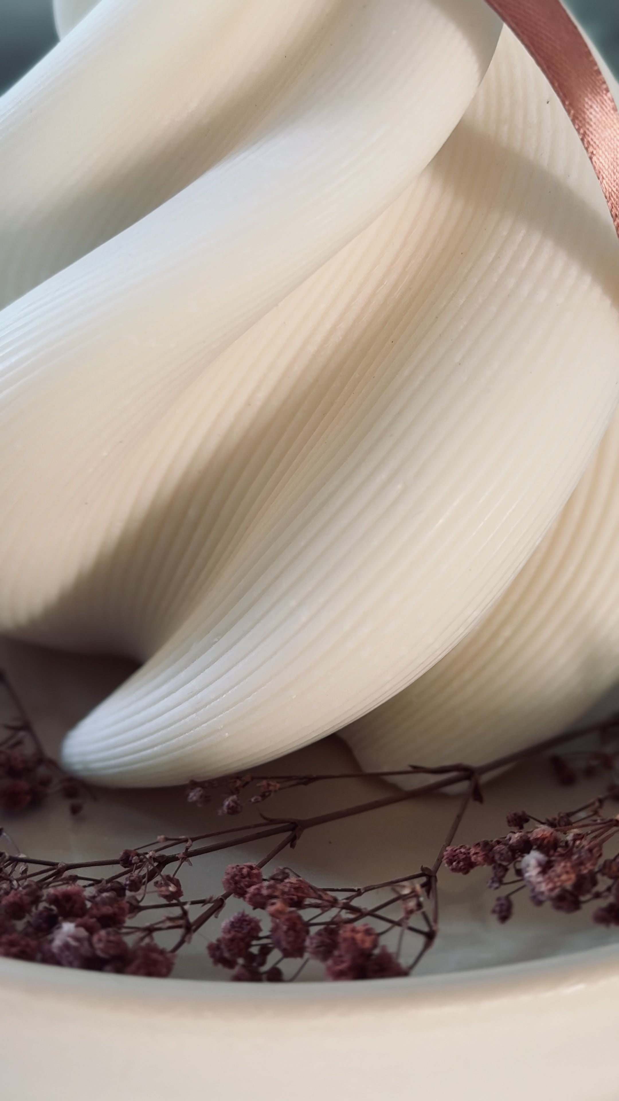 Spiral Sculptural Candle
