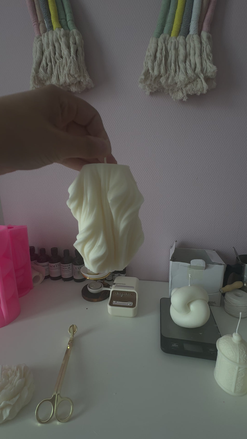 Wavy Soy Wax Candle