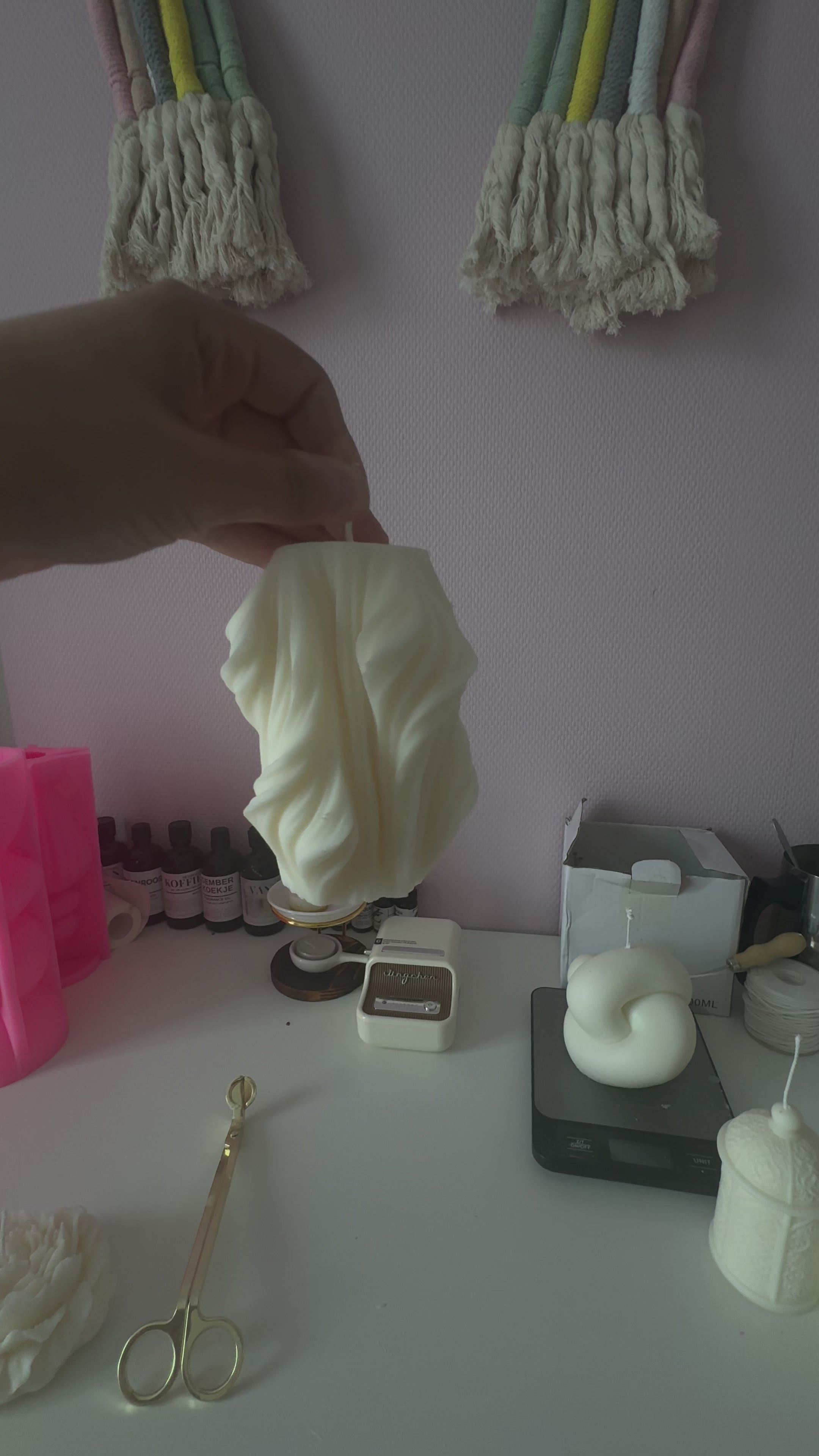 Wavy Soy Wax Candle